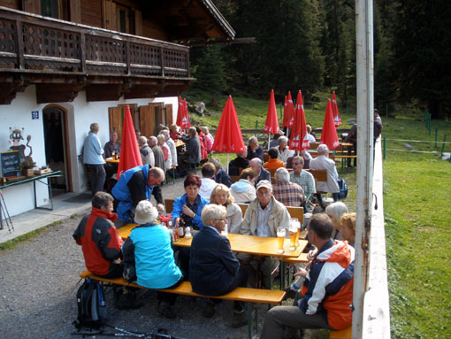 2008 09 wandertour AUT jausenstation